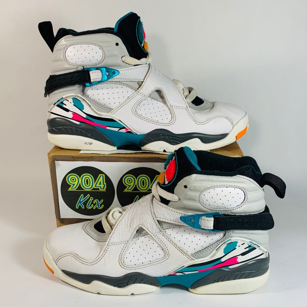 Nike Air Jordan 8 Retro, ‘South Beach’ Sz 6Y